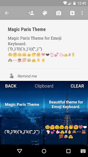 Magic Paris Emoji Keyboard screenshot 4