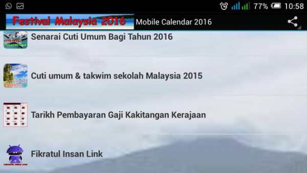 Kalendar 2016 screenshot 2