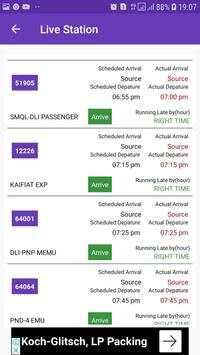 TrainTKT-W/L Ticket & PNR Prediction,Station Board screenshot 4