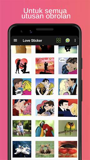 Stiker Cinta - WAStickerApps screenshot 5