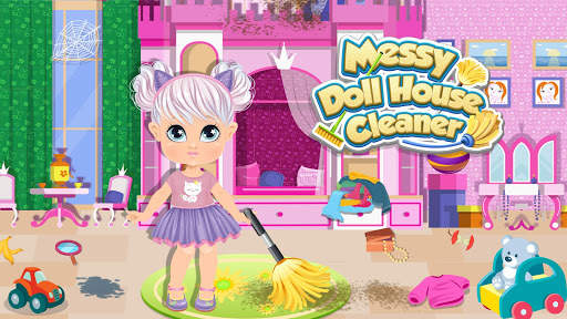 Messy Doll House Cleaner: Home Cleanup Games screenshot 3