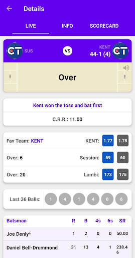 Live Cricket screenshot 2