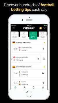 Football Betting Tips, Odds & Livescore - PROBET screenshot 1