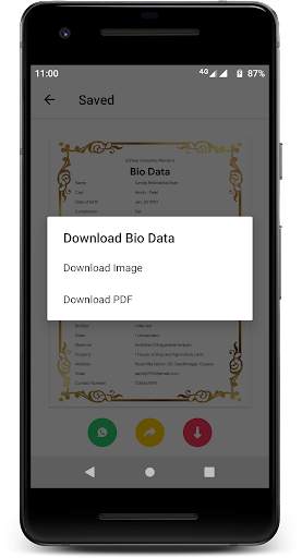 Marriage Bio Data Maker screenshot 5