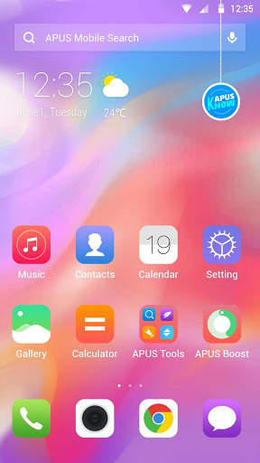 Colorful Simple PhoneX OS - APUS launcher theme screenshot 4