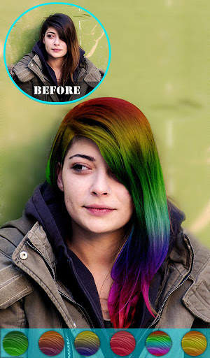 Cabina di cambia colore dei capelli screenshot 8