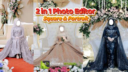 Wedding Dress Hijab Montage screenshot 1