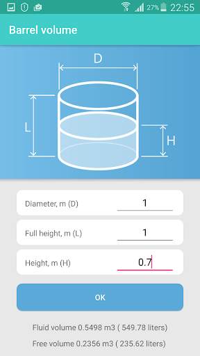 Tank volume screenshot 2