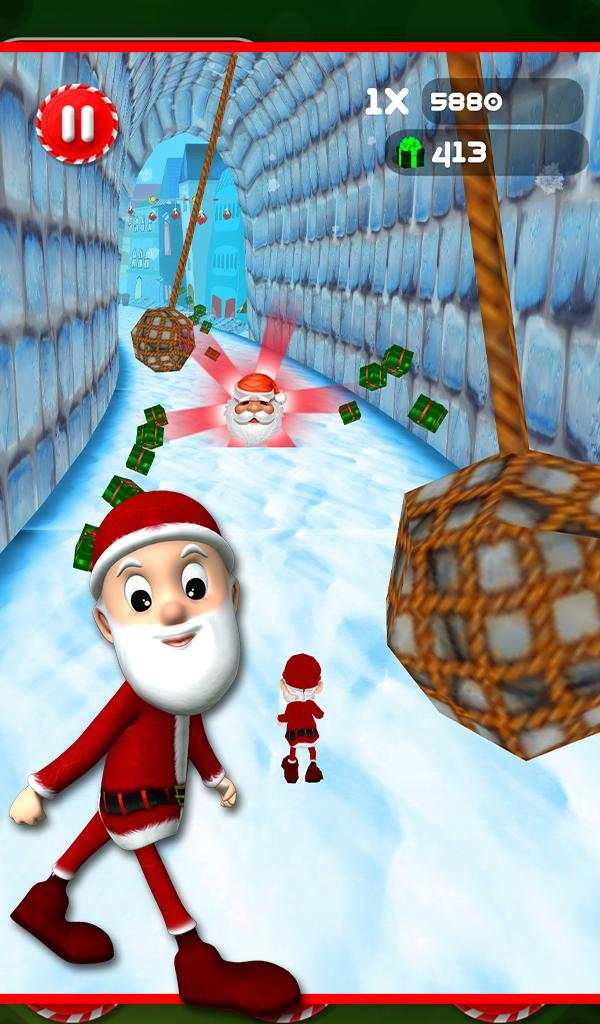 Santa running Dash Adventure скриншот 2