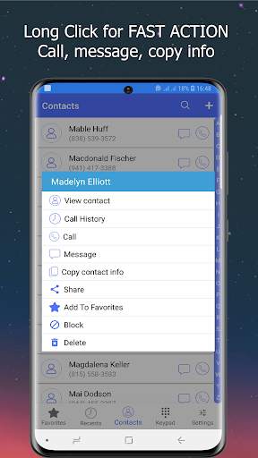 Phone Dialer - Contacts and Calls 5 تصوير الشاشة