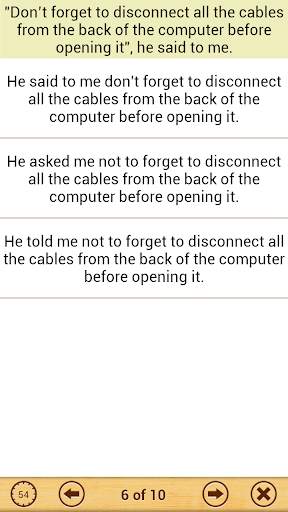Grammar : Reported Speech Lite screenshot 5