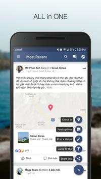 Fast for Facebook Lite - Secure Lock screenshot 1