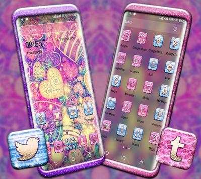 Bling Love Heart Launcher Theme screenshot 2