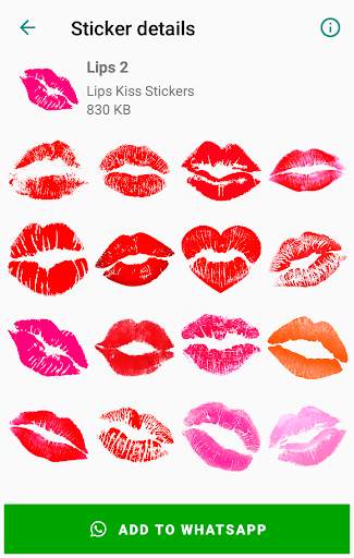 Lips Kiss Stickers for WhatsApp 💋 WAStickerApps screenshot 8