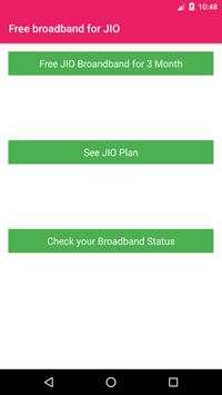 Free broadband for JIO screenshot 1