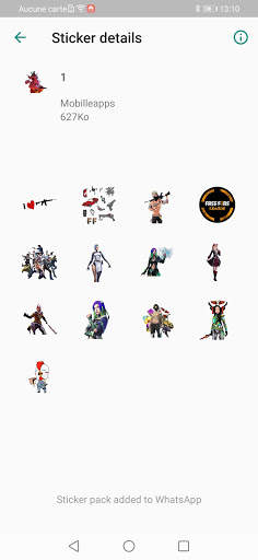 FreFire 🔥 Stickers WAStickersApps F🔥F 2021 screenshot 3