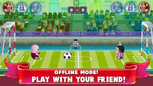 2 Player Head Soccer Game screenshot 4