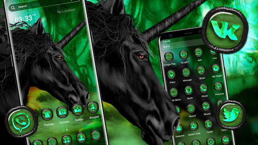 Black Unicorn Launcher Theme screenshot 1