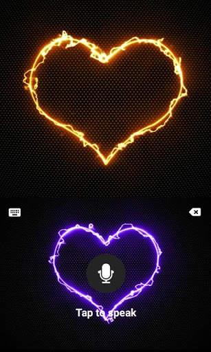 Electric Heart Keyboard Theme screenshot 4
