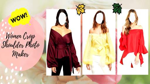 Women Crop Shoulder Photo Maker 9 تصوير الشاشة