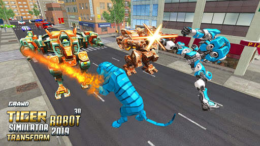 Grand Robot Transformation Tiger : Robot Car screenshot 4