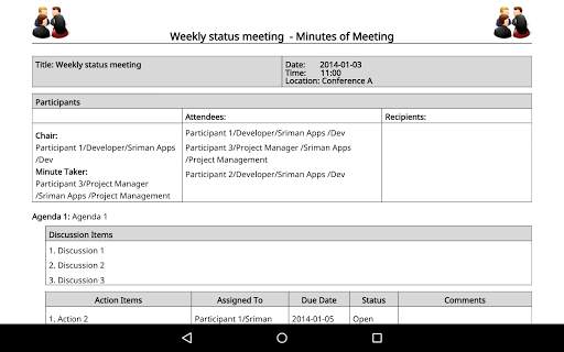 Meeting Minutes Trial screenshot 16