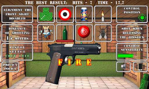 Pistol shooting.  Realistic gun simulator screenshot 1