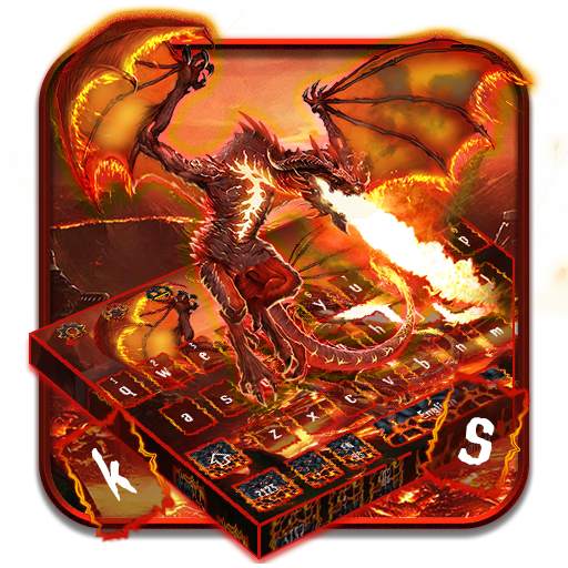 Lava Fire Dragon Keyboard 10001002