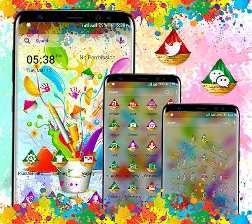 Holi Launcher Theme screenshot 2
