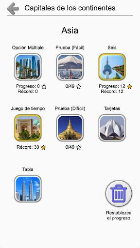 Capitales de todos los continentes del mundo: Quiz screenshot 3