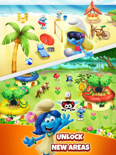 Smurfs Bubble Shooter Story 14 تصوير الشاشة