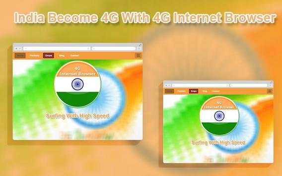 4G Internet Browser स्क्रीनशॉट 2