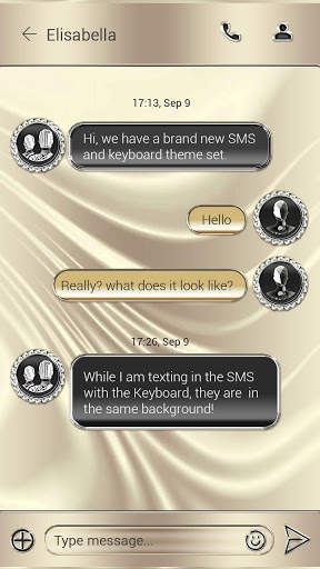 (FREE) GO SMS LUXURY THEME screenshot 3