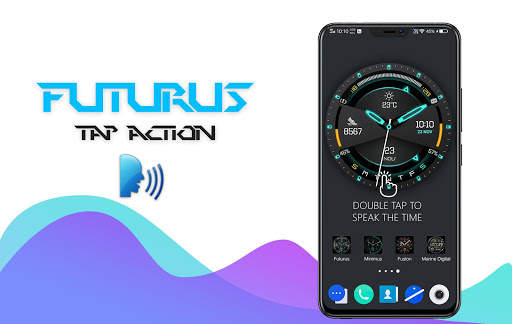 Futurus Watch Face & Clock Live Wallpaper screenshot 12