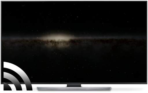 Galaxy background for Chromecast TV screenshot 9