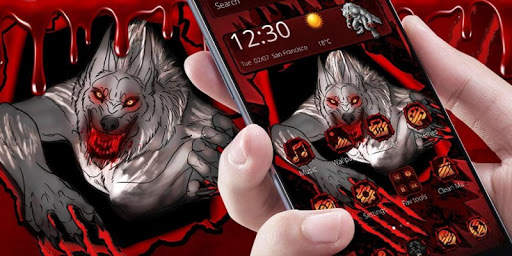Blood wolf theme screenshot 4