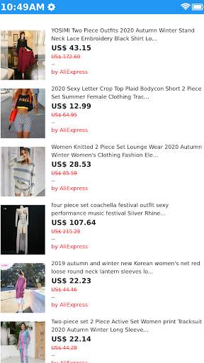 Women's Set Stylish Clothing Shopping Apps Online screenshot 4