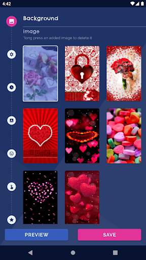 3D Hearts Love Live Wallpaper screenshot 1