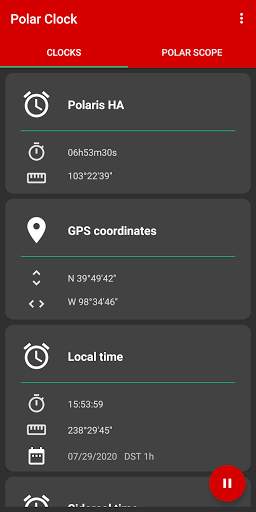 Polar Clock screenshot 1