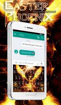Easter Phoenix Keyboard Theme 1 تصوير الشاشة