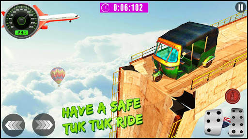 Freaky Tuk Tuk Rickshaw Stunt Driver : Sky Climb screenshot 6
