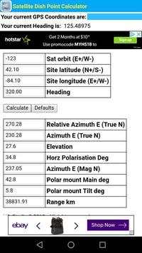 Satellite Dish Point Calculator screenshot 3