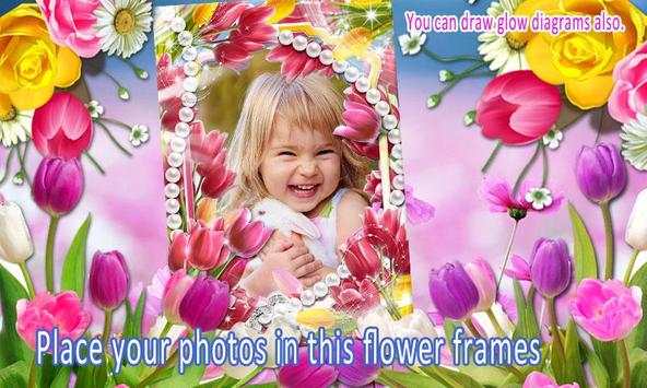 Flower frame photo editor screenshot 3
