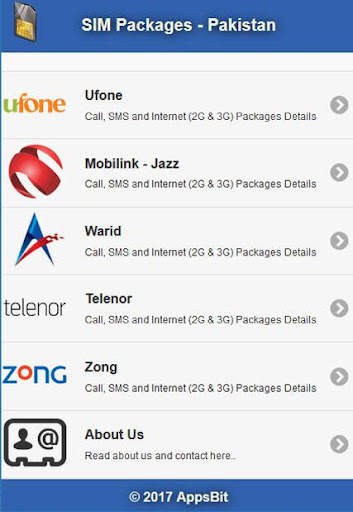 SIM Packages Pakistan screenshot 2