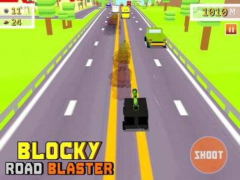 Blocky Road Blaster - Gun Race screenshot 5