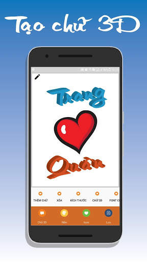 Tạo chữ 3D - Làm chữ 3D nghệ thuật screenshot 2