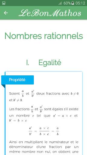 LeBonMathos - Maths 6eme 5eme 4eme 3eme 3 تصوير الشاشة