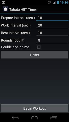 Tabata HIIT Timer (Ad free) screenshot 1