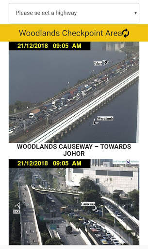 Trafficiti - Singapore LIVE Traffic Cameras 1 تصوير الشاشة