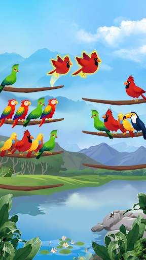 Bird Sort - Color Puzzle screenshot 2